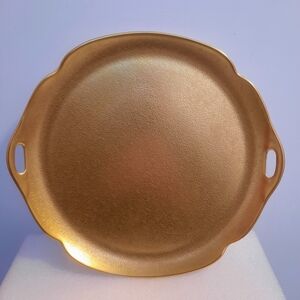 Pickard Gold Rose & Daisy Cake Plate